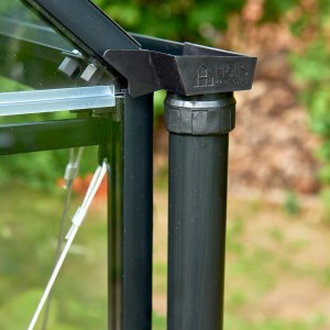 Halls Fallrohr für Qube Lean-to Gewächshaus, 2er-Set zur Regenwasserableitung.