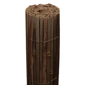 Sol Royal Bambus Sichtschutzzaun B55, 80x600cm, braun gerollt.
