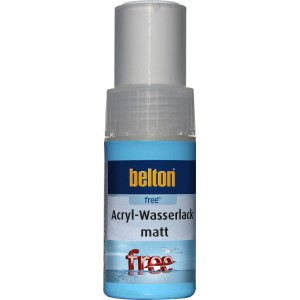 Belton Free AQUAcolours Lackstift RAL 9010 Reinweiß matt, Detailansicht.