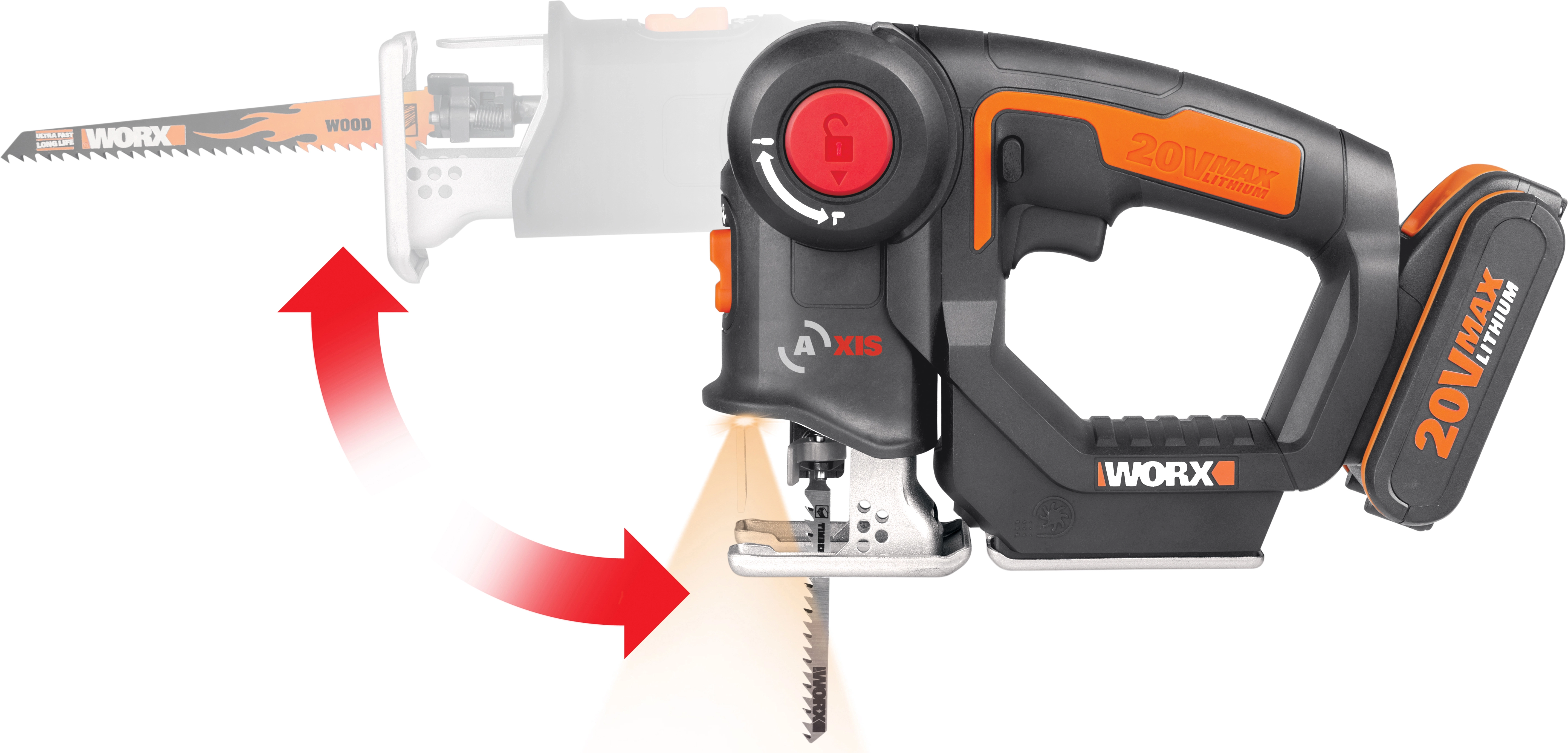 Worx Akku S ge Axis 20 V WX550.9 kaufen bei OBI