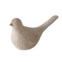 Beige Deko-Figur Vogel Karimo von Boltze Home mit Holzoptik für die Dekoration.