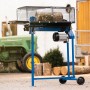 Scheppach Holzspalter HL760LS 7 t mit Untergestell und Holzscheit im Spaltbereich.