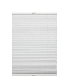 Schöner Wohnen Plissee Milla, 80x130 cm, Weiß, blickdicht und einfach zu bedienen.