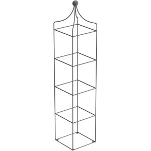 Eleo Obelisk Catania Groß, pulverbeschichtet in DB703, eine elegante Rankhilfe für Garten und Balkon.