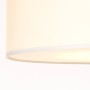 Weiße Brilliant Deckenleuchte Andria, Ø 70cm, Textil-Schirm für gemütliches Licht.