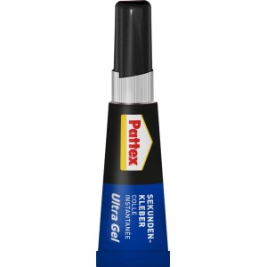 Pattex Sekundenkleber Ultra Gel, flexibler Alleskleber in 3g Tube.