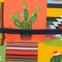 Buntes Beo Sitzauflagen 4er-Set Tijuana für Hochlehner mit Kaktus-Motiv.