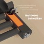 Emke Badheizkörper Anthrazit: Detailansicht des Heizstabs, nahtloses Schweißen und Kohlenstoffstahl-Konstruktion.