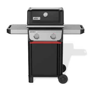 Weber Gasgrill E-210 Spirit, 2 Brenner, Schwarz. Kompakter Grillwagen für Balkon und Terrasse.