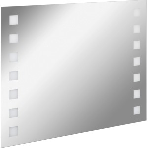 Fackelmann Spiegelelement 100 cm Karo mit LED-Beleuchtung