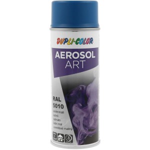 Dupli-Color Aerosol Art RAL 5010, seidenmatte Lackreparatur in Blau, 400ml Dose.