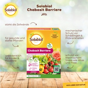 Solabiol Chabasit Barriere 400g: Physikalische Barriere gegen Schädlinge für Pflanzen, Gemüse und Obst.