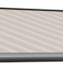 Anthrazitfarbene Wismar Kassettenmarkise mit grau-schwarzem Stoff, 200x150 cm, mit E-Motor.