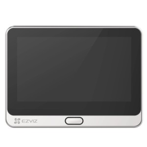 Ezviz DP2C Video-Türsprechanlage kabellos mit Farbmonitor und silbernem Rahmen.