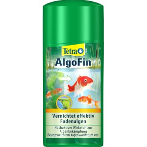 Tetra Pond AlgoFin Algenmittel 500ml zur Bekämpfung von Fadenalgen im Gartenteich.
