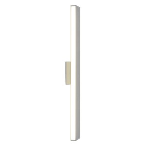 Moderne, weiße LED-Wandleuchte Dubai von Näve, 60 cm, aus Edelstahl für Innen- und Außenbereich.