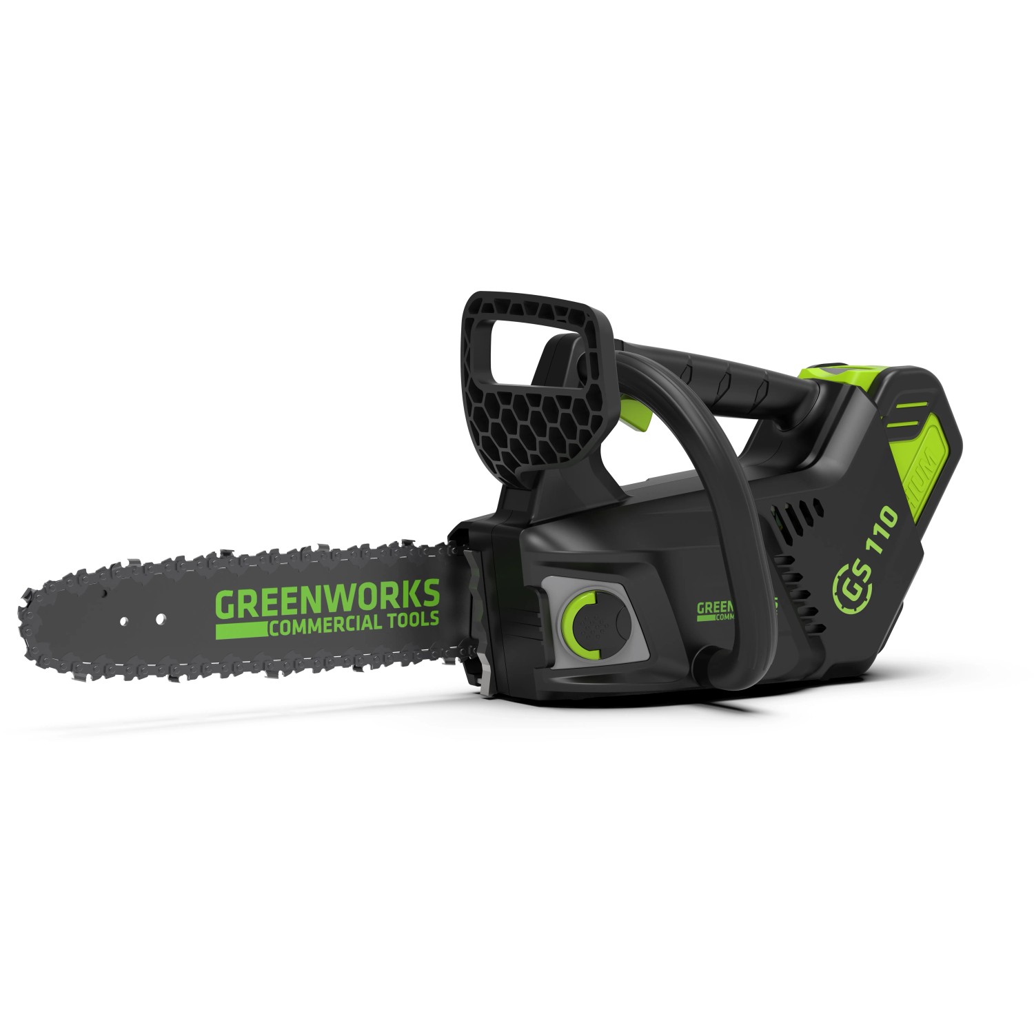Greenworks Akku-Kettensäge GD40CSK2 Set, 40V, mit Akku und Ladegerät. Kompakte, leichte Motorsäge für Gartenarbeiten.