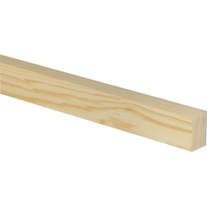 Fichte Flachleiste, 40x23x1000 mm, helle Holzstruktur, ideal für Bastelarbeiten.