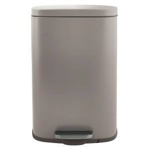 Spirella Kosmetikeimer Akira, 30 l, Taupe, aus Stahl mit Pedal und Inneneimer.