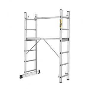 Drabest Arbeitsgerüst 3-in-1 Aluminiumleiter Traglast 150kg