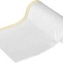 LUX-TOOLS 2-in-1 Krepp und Folie, transparent, mit beigem Klebeband zum Abdecken bei Malerarbeiten.