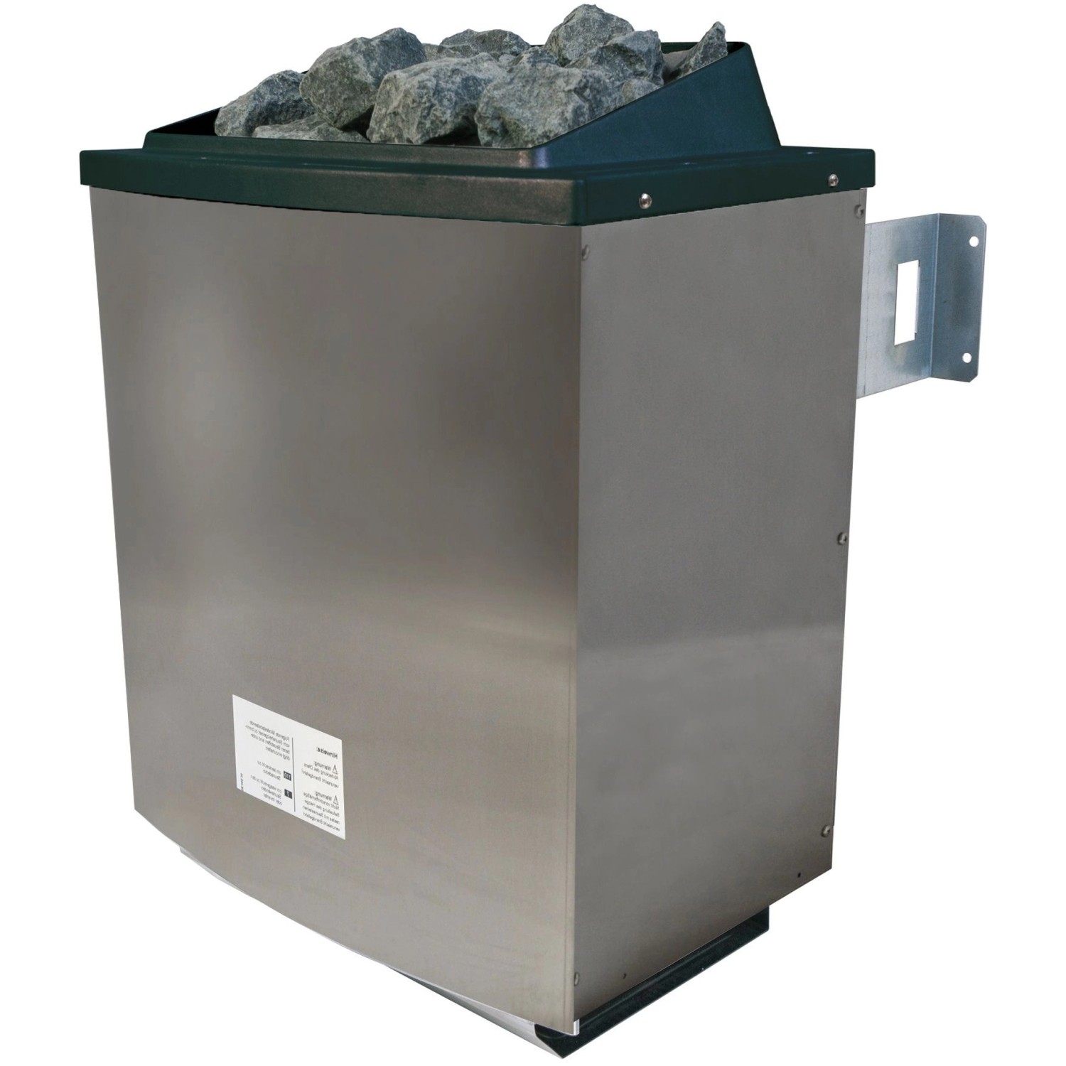 Karibu Saunaofen Jorma mit Steinen, externe Steuerung und LED-Dachkranz.