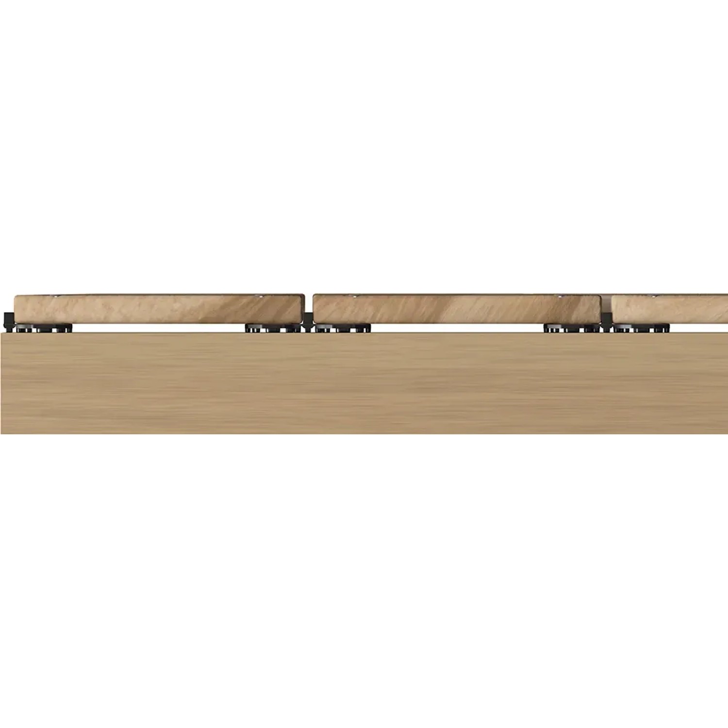 GS Terrassen Abstandshalter (4 mm, 100 Stk.) zwischen Holzdielen für gleichmäßigen Fugenabstand.