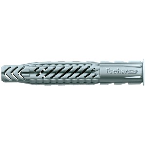 Fischer Universaldübel UX 5x30 R, geeignet für Voll-, Loch- und Plattenbaustoffe.