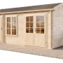 Alpholz Gartenhaus Bolton-28 XL, imprägniert, mit Satteldach und Doppeltür.