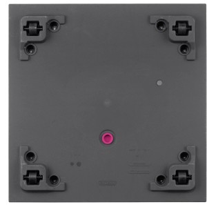 Deroma Pflanzkübel Cubo Millennium Anthrazit, Unterseite mit Rollen für Innen- und Außenbereich.