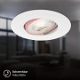 Weißer Briloner LED-Einbaustrahler Kulana, 2er-Set, schwenkbar und dimmbar.