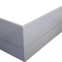 Weiße Acrylschürze für Porta Badewanne, 170 cm, linke Ausführung.