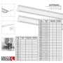 Weiße, minimalistische 1-Lauf Gardinenschiene zur Deckenmontage, nach Maß. Details, Zubehör & Anwendung.