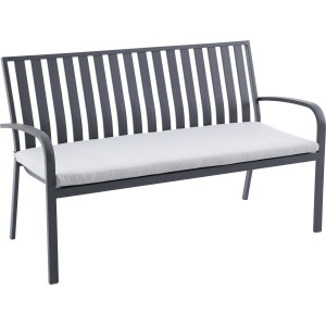 Gartenbank Sheridon Aluminium Anthrazit-Hellgrau