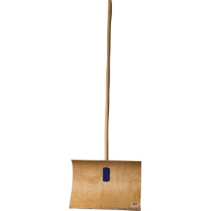 Offner Holz-Schneeschieber mit Stiel 154 cm x 50 cm x 11 cm