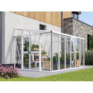 Vitavia Pavillon-Nachrüstsatz für Gewächshaus Helena 10200, weiße Dachverstärkung.