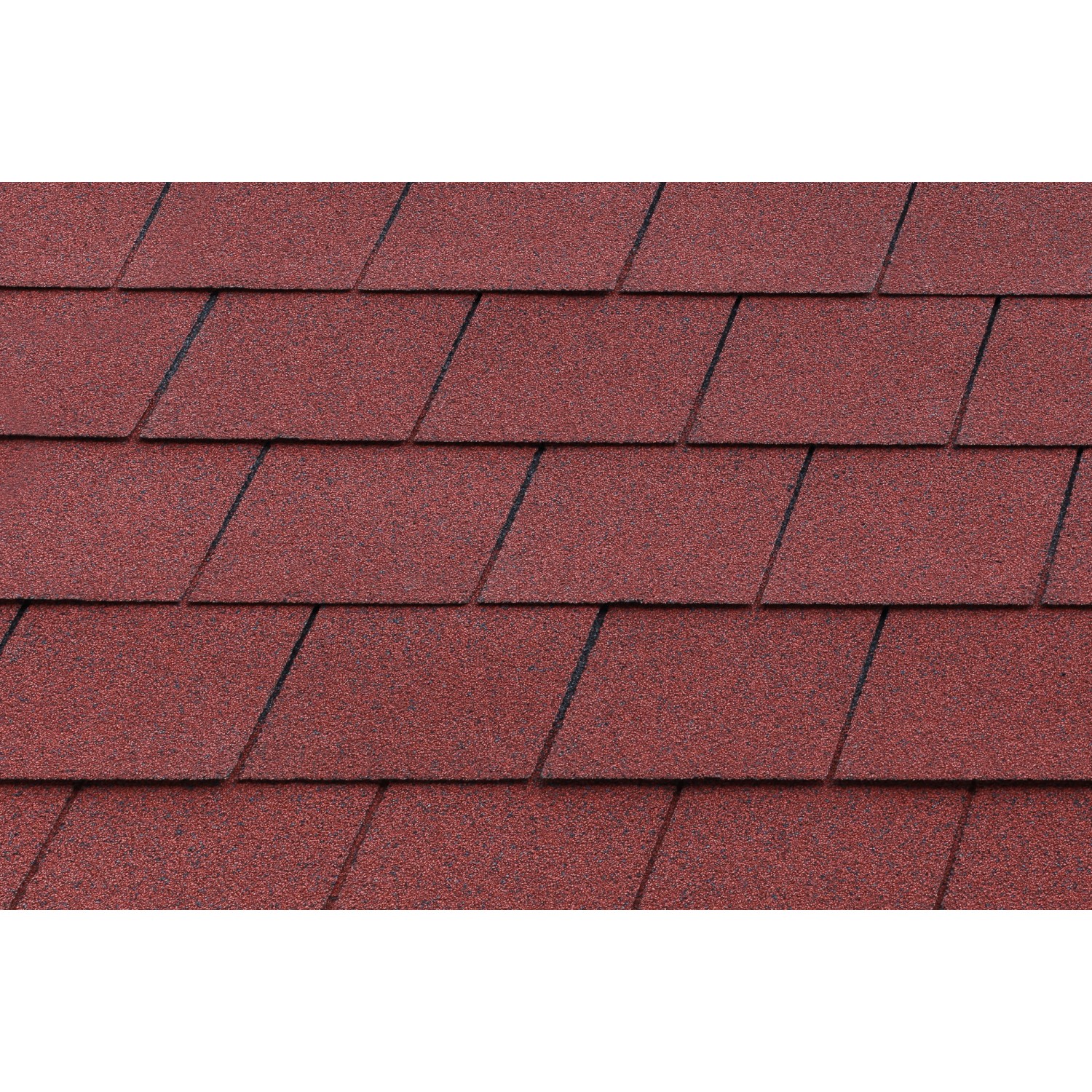 Nahaufnahme: Rote Dachschindeln für Skan Holz Carport Fichtelberg, Detailansicht.