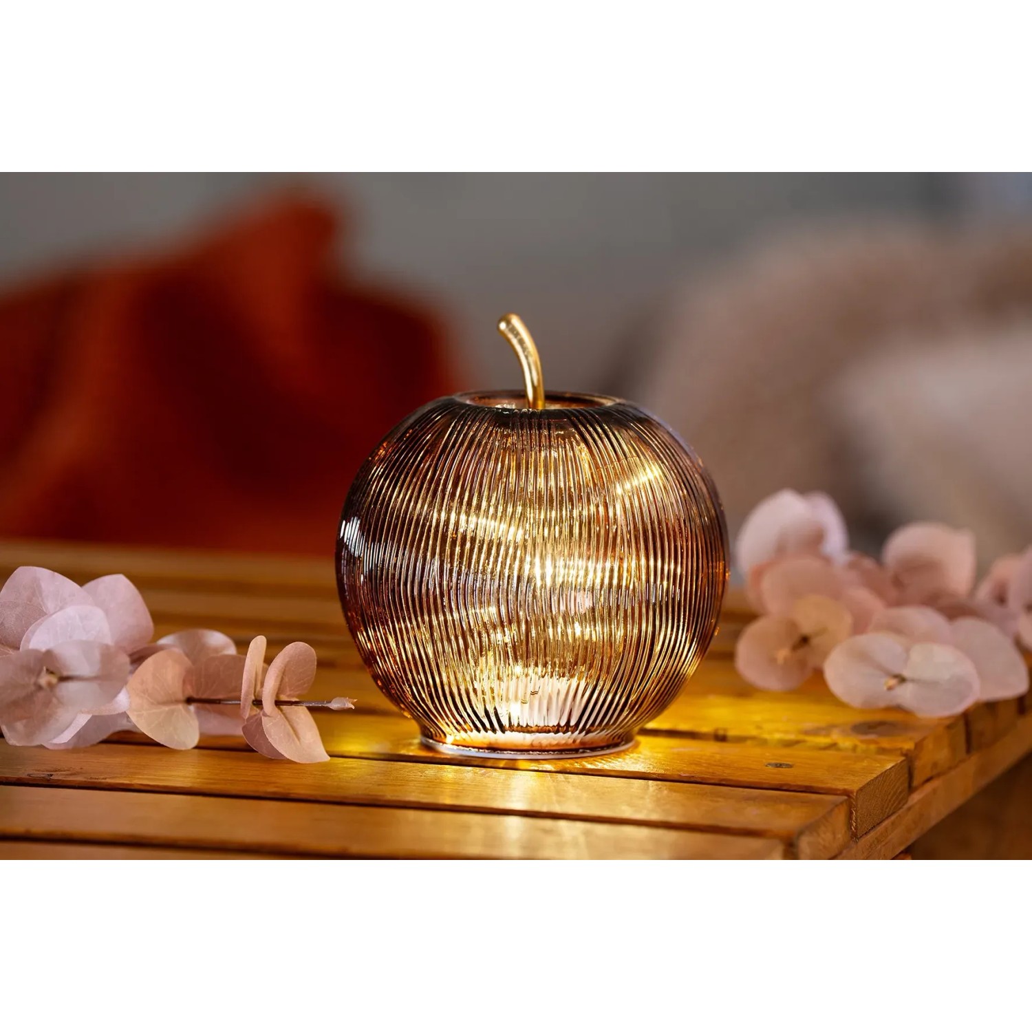 FlowerPower LED-Deko-Apfel Mela Braun kaufen bei OBI