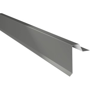 Ortgangwinkel Esthetica, 115x1000mm, silbergrau, für Dachbleche. Universell einsetzbar.