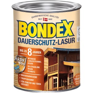 Dose Bondex Dauerschutz-Lasur Teak, Holzlasur für langanhaltenden Schutz und schöne Holzmaserung.