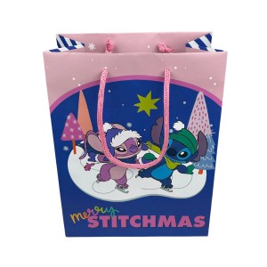 Disney Geschenktüte Stitch 23 cm Medium 23 cm x 17,5 cm x 9,5 cm