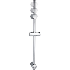 Verchromte Tesa Duschstange Spaa, 70,5 cm, mit verstellbarem Brausehalter für flexible Duschhöhe.
