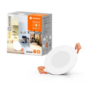 Ledvance LED Spot Downlight Slim Sun@Home Smart+ Weiß, Ø 8,5 cm, mit Verpackung.