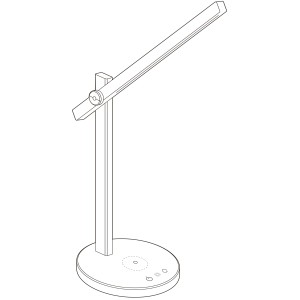 Brilliant LED-Schreibtischleuchte Devy Schwarz