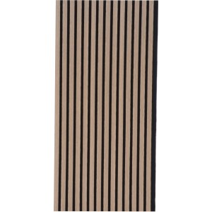 FN Acustico Akustikpaneel Zebrano Foliert Filz Schwarz 57,25 cm x 240 cm