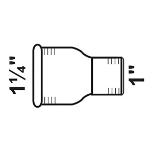 Kirchhoff Reduzier-Doppelmuffe, verzinkt, 39 mm auf 30,3 mm, Temperguss-Fitting für Rohrverbindungen.