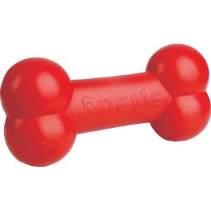 Rote Hunde-Hantel (20 cm) von Heim, robustes Wasserspielzeug für Hunde.