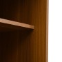 okwish Sideboard mit 2 Schiebetüren Ablage Wohnzimmer 100x90x37cm Braun_10