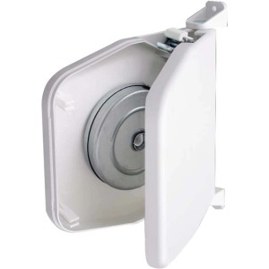 Schellenberg Aufschraubwickler Mini, aufklappbar, 155 mm, weiß. Rollladenantrieb für Mini-Rolladen.