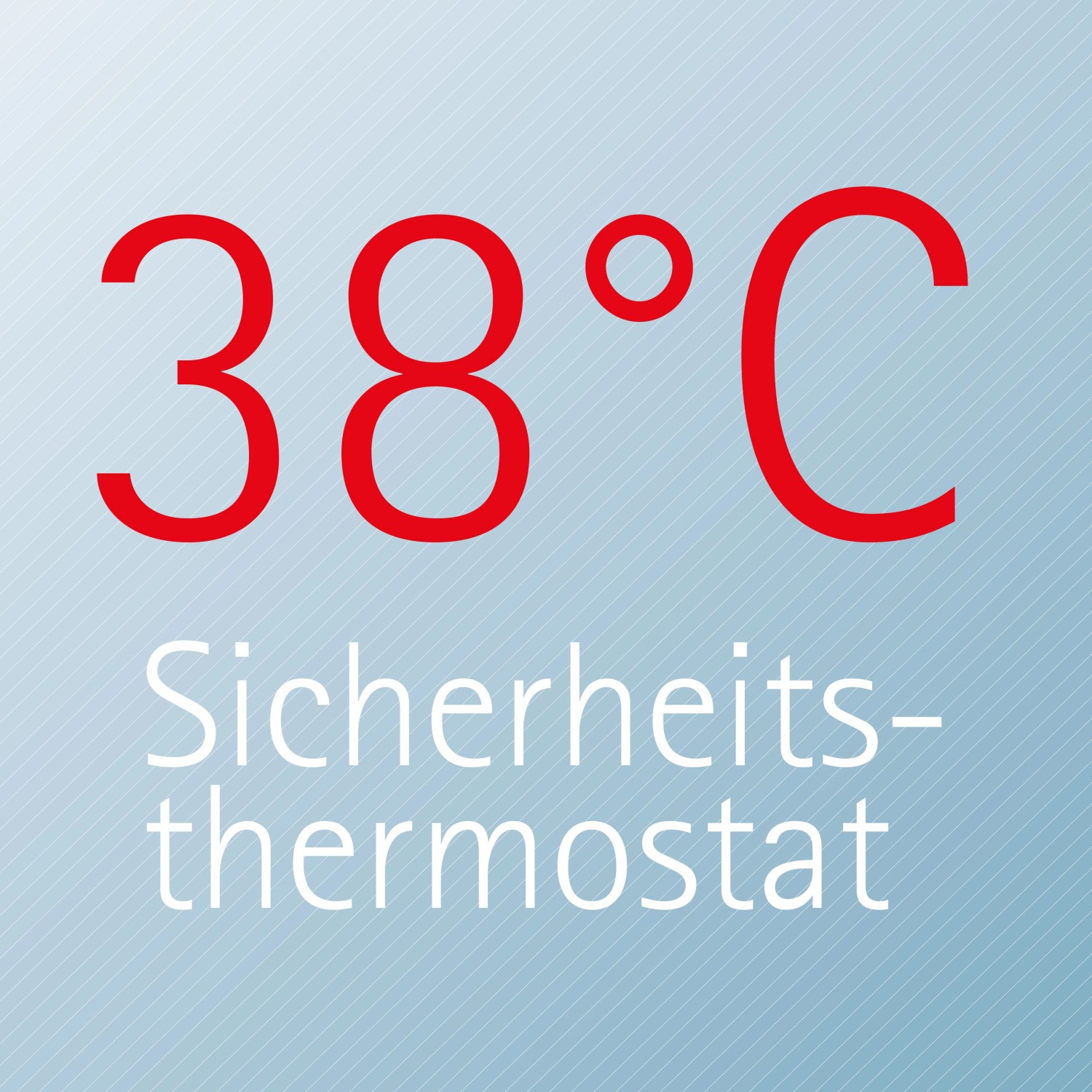 Schulte Duschsystem: Sicherheitsthermostat mit 38°C Anzeige für Duscharmaturen.
